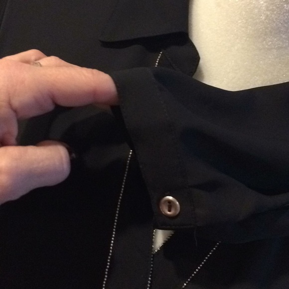 Christopher Banks Tunic Black Semi Sheer L EUC - Picture 5 of 6